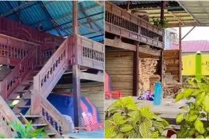Mengecoh pencuri, 11 potret rumah kayu dari luar tampak kumuh dalamnya nuansa emas ini bikin melongo