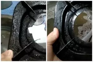 Tak perlu baking soda atau sitrun, ini cara mengangkat kerak di tungku kompor pakai 2 bahan