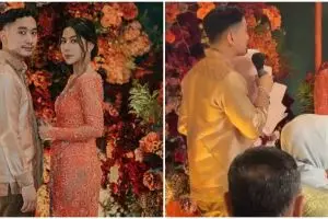 11 Momen lamaran Adinda Thomas pemain KKN Desa Penari dan Raka Akmal, bahagia pamer cincin tunangan