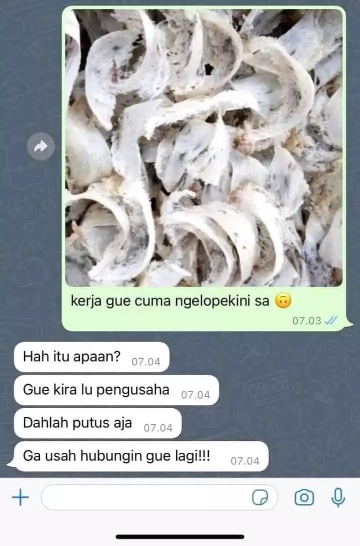 Chat lucu pacar minta putus Berbagai sumber