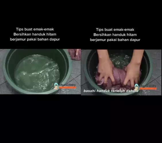 cara ampuh bersihkan handuk yang berjamur © TikTok cara ampuh bersihkan handuk yang berjamur © TikTok
