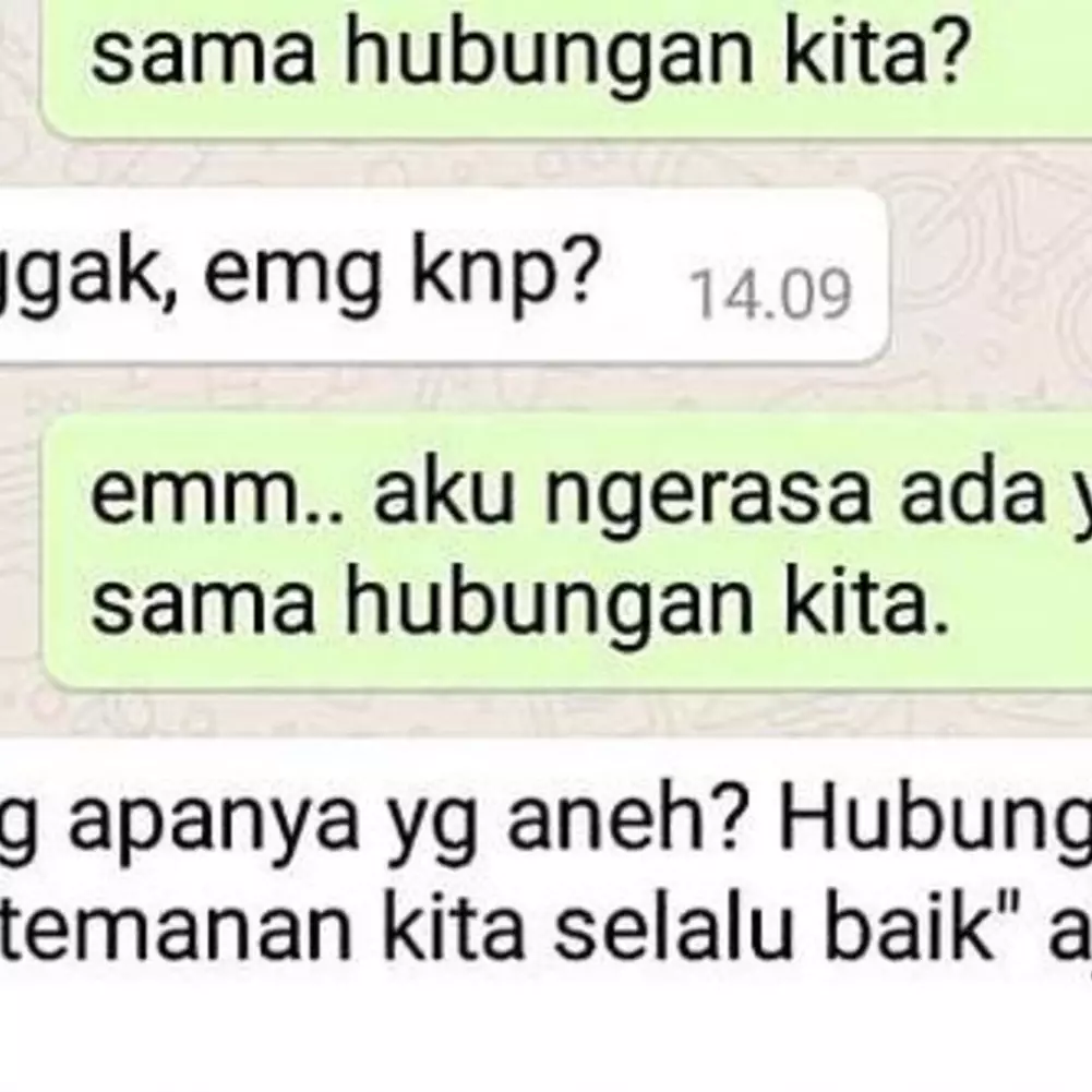 11 Chat lucu minta kepastian dalam hubungan ini bikin ngenes pas tau endingnya