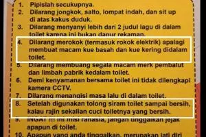 11 Tulisan kocak peraturan di tempat umum ini bikin ngakak kenceng, ada-ada saja