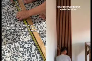Ubah gaya dinding agar tidak monoton gunakan kayu, budget Rp 300 ribu bikin rumah jadi mewah