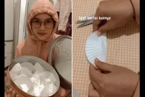 Cuma pakai kaleng bekas Lebaran, begini cara bikin hiasan meja cantik yang mudah dan gampang ditiru