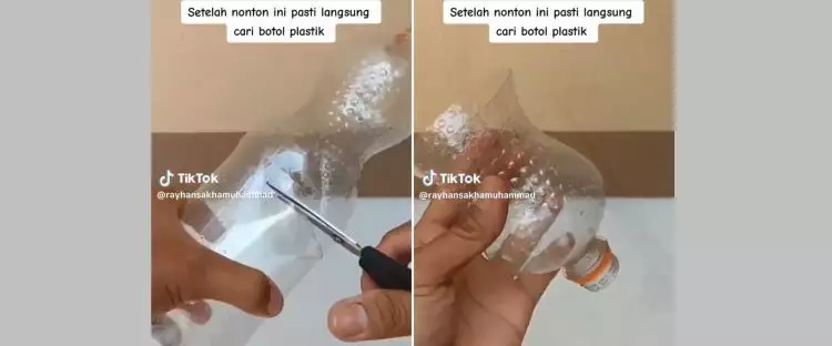 Cuma pakai botol plastik, ini 7 trik bikin tongkat pengganti lampu yang simpel dan gampang ditiru
