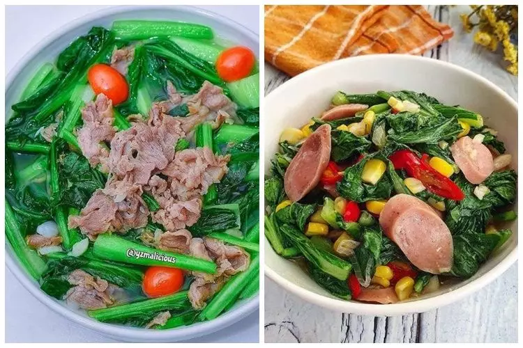 11 Resep olahan sawi hijau untuk anak, lezat, mudah ditiru, dan bergizi