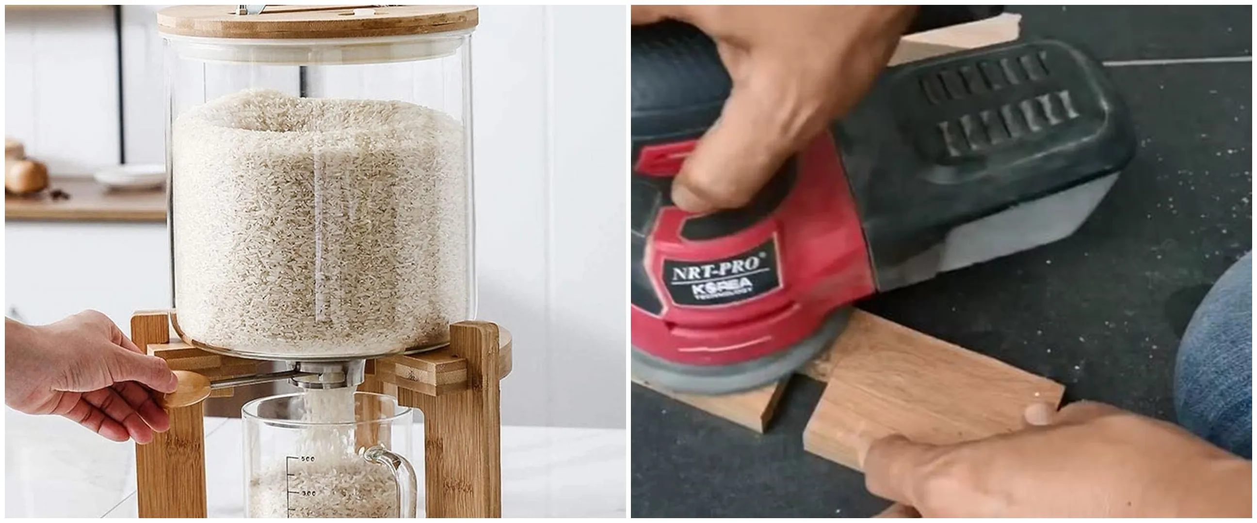 Bermodal botol dan serpihan kayu, ini cara bikin tempat beras estetik ala selebgram homedecor