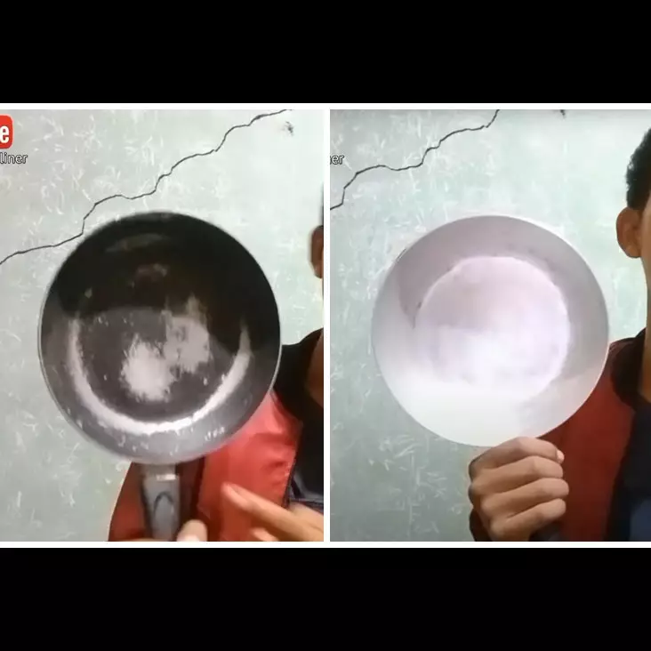 Cuma pakai 1 alat, begini cara bersihkan kerak gosong pada teflon