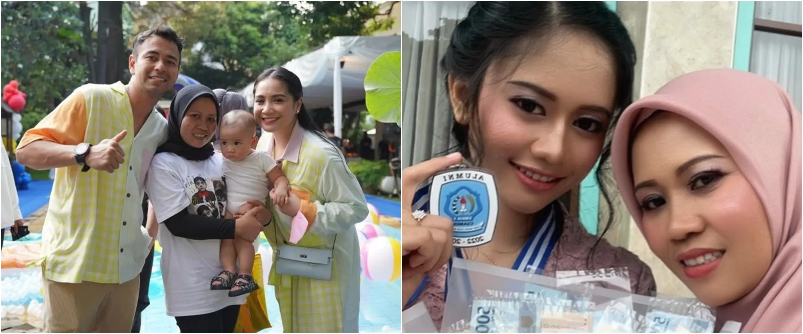 7 Momen Sus Rini pengasuh Rayyanza hadiri wisuda anak, paras cantik putrinya disebut mirip Yuki Kato