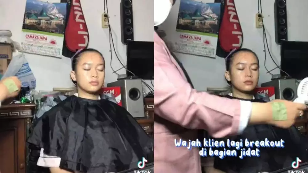 dirias MUA jadi berparas Barbie © TikTok