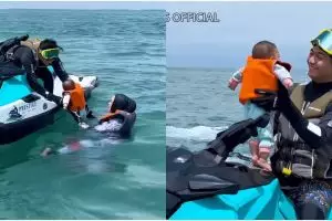 9 Momen Ria Ricis ajak Moana olahraga ekstrem, aksinya tuai pro dan kontra
