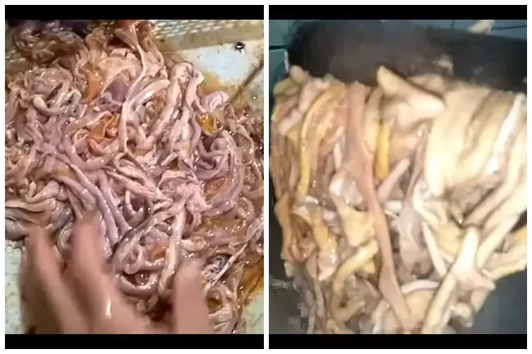 Cuma pakai 2 alat, begini cara praktis bersihkan usus ayam dengan cepat