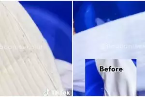 Bukan pakai pemutih pakaian, ini cara mudah bersihkan jilbab jamuran cuma modal Rp 3.000