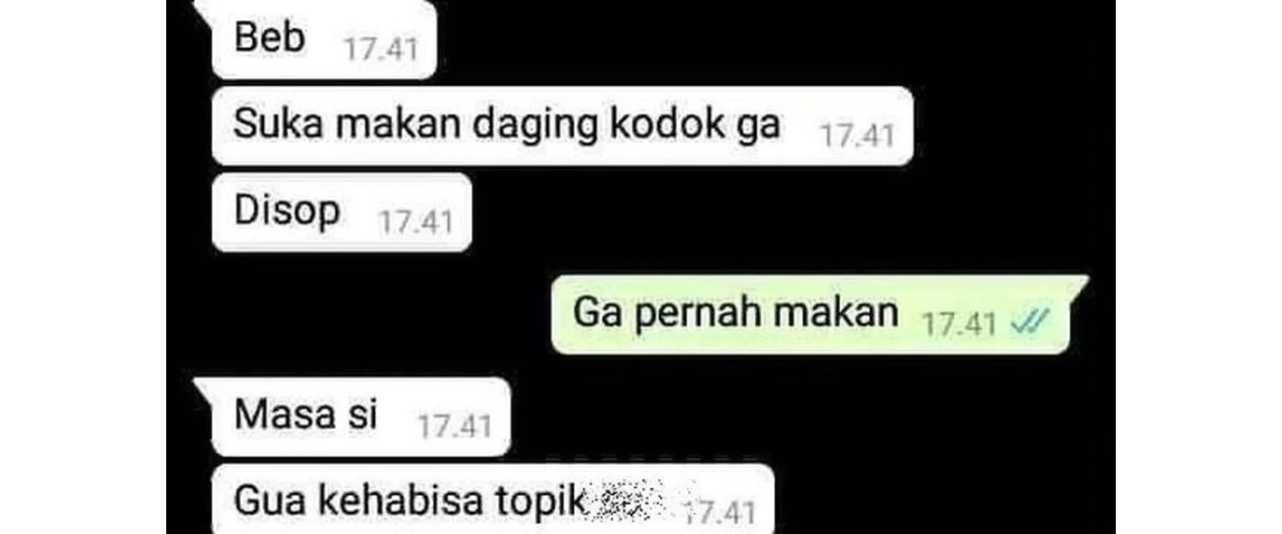 Sudah mumet, 11 chat lucu ketika nggak tahu mau ngobrol apa lagi ini isinya absurd parah