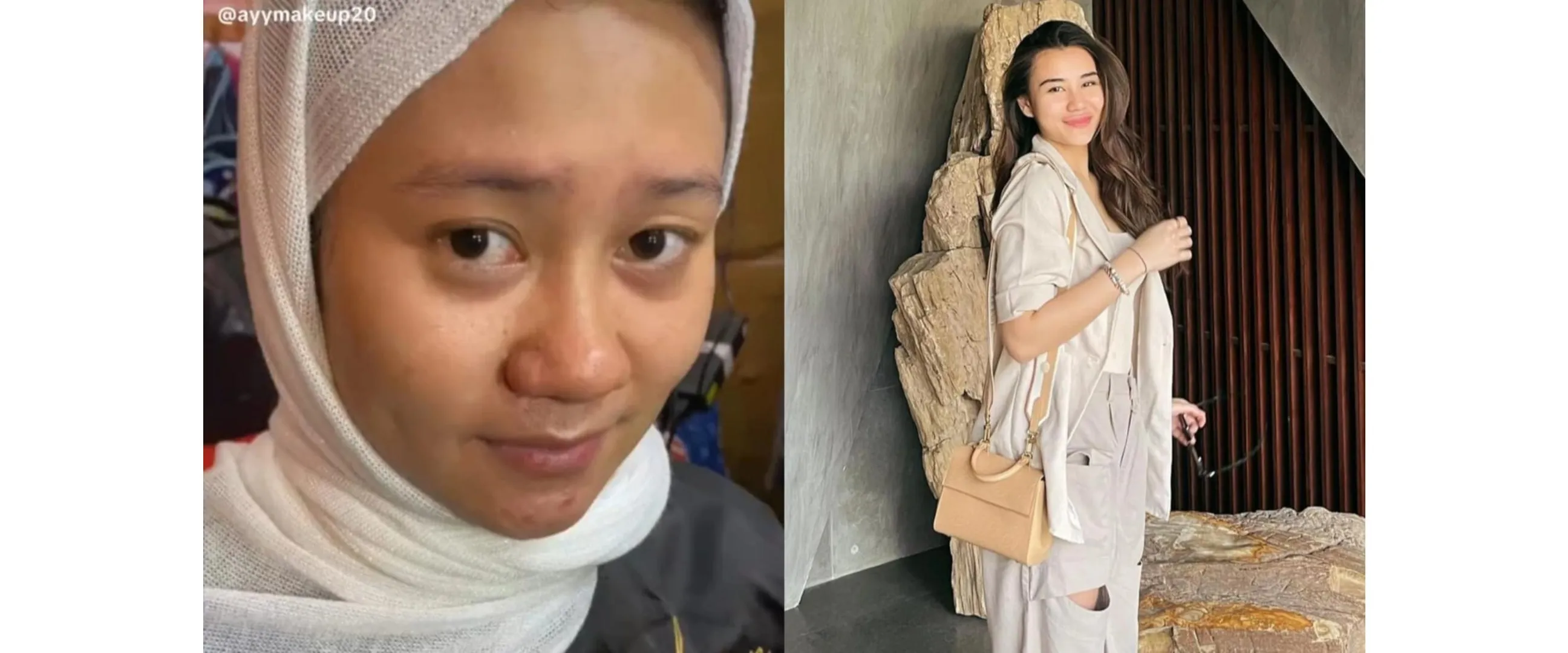 Wanita polos dirias MUA jadi pengantin adat Sunda, hasil makeupnya mirip Aaliyah Massaid