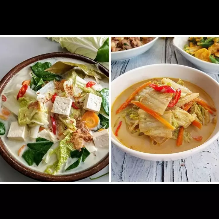 11 Resep olahan sawi putih kuah santan, lezat, bikin nagih, dan mudah ditiru