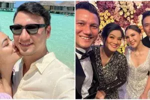 Diterpa isu perselingkuhan, intip 9 momen mesra Christian Sugiono dan Titi Kamal kondangan bareng