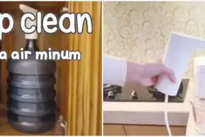 Nggak perlu repot pakai sikat, ini cara ampuh bersihkan pompa air minum cuman pakai 2 bahan dapur