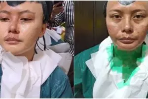 Wanita ini dirias MUA jadi pengantin adat Buton hasilnya mulus tanpa celah, riasan kepala bikin salfok