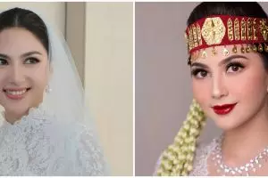 11 Potret detail gaun pengantin Jessica Mila dari pembekartan hingga after party, mewah bak princess