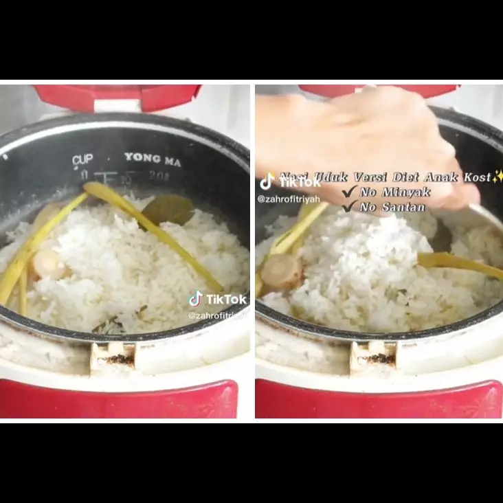 Tak perlu pakai beras khusus diet, ini cara menanak nasi uduk pulen tapi tetap rendah kalori