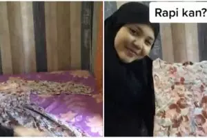 Dijamin nggak bakal amburadul, begini trik melipat gamis hemat waktu dan antiribet