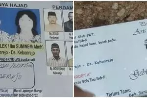 Potret kocak undangan pernikahan desainnya mirip surat suara pemilu, berasa mau nyoblos foto caleg