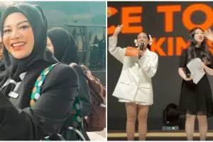 11 Momen Aurel Hermansyah hadir di acara fan meeting Kim Soo-hyun, dapat akses foto bareng sang idola