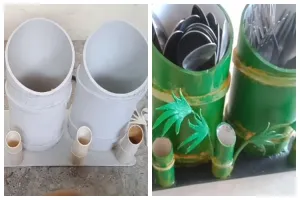 Tak perlu beli baru, trik bikin tempat sendok garpu dari pipa bekas ini mudah ditiru