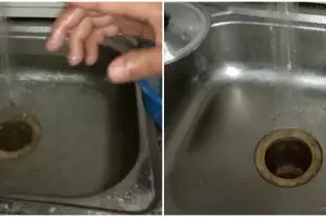 Tanpa pakai bahan kimia apapun, begini cara cepat mengatasi saluran wastafel yang tersumbat