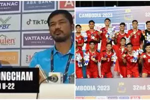 Momen bek Thailand sombong jelang laga final lawan Indonesia, warganet: ketinggian ngomongnya!