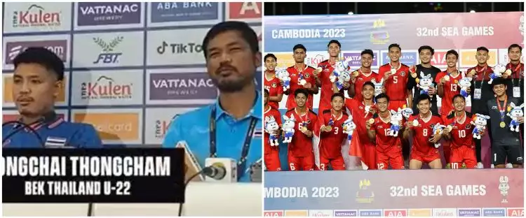 Momen bek Thailand sombong jelang laga final lawan Indonesia, warganet: ketinggian ngomongnya!