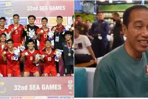 Sempat kena prank wasit, intip 9 momen Jokowi pesta durian selebrasi Timnas U-22 raih emas SEA Games