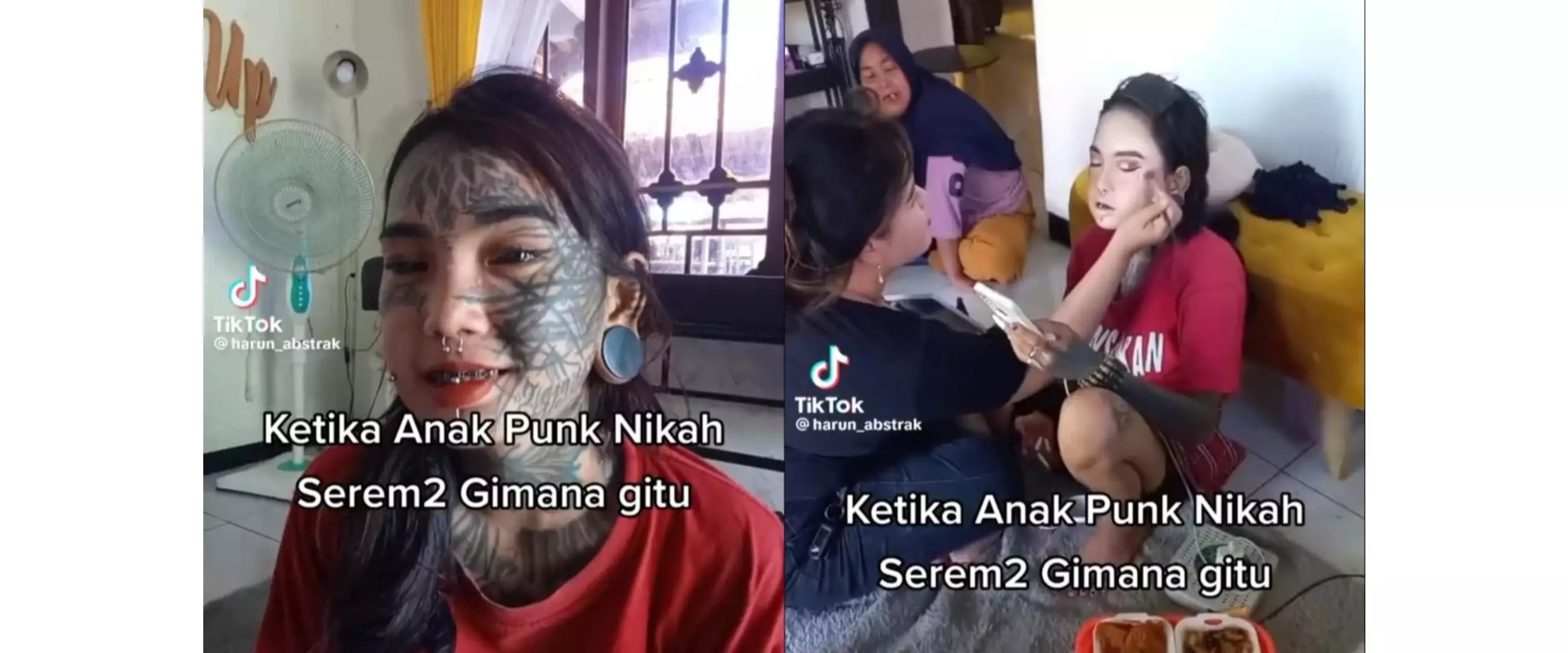 Awalnya seram, transformasi anak punk bertato dimakeup jadi pengantin Sunda ini hasilnya unik banget