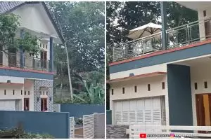 Penjual cilok di Majalengka sukses bangun rumah Rp 1 miliar, intip 11 potretnya yang dekat kuburan