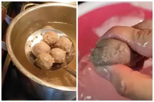 Trik agar tekstur bakso tetap kenyal dan tak lembek setelah matang, cukup pakai 1 bahan