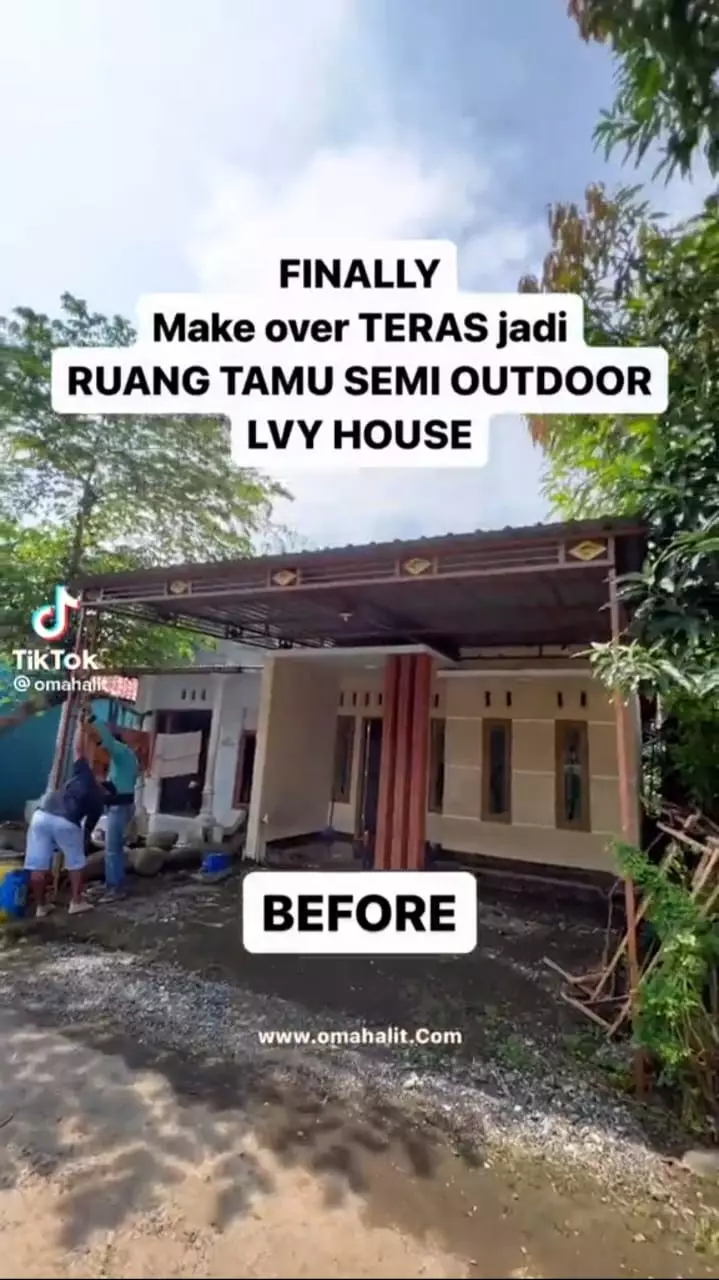ruang tamu estetik ala coffee shop © TikTok