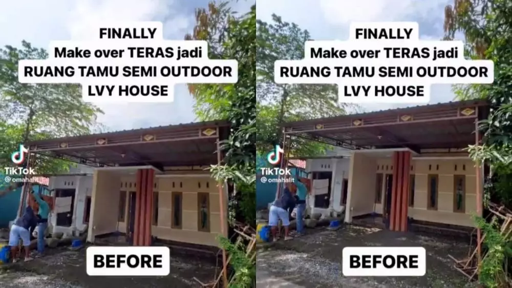 ruang tamu estetik ala coffee shop © TikTok