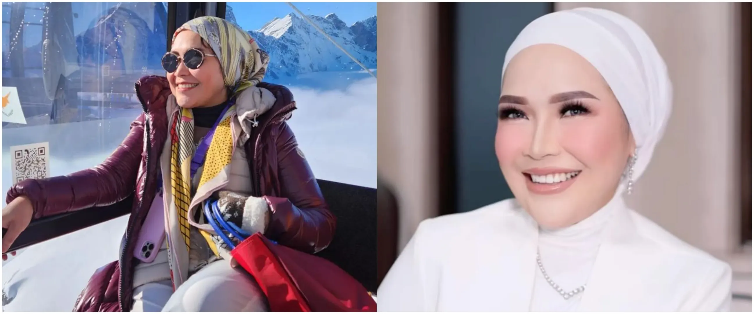 7 Momen ibu Ayu Ting Ting liburan ke Timur Tengah, gayanya modis pakai cadar tapi tuai kritik
