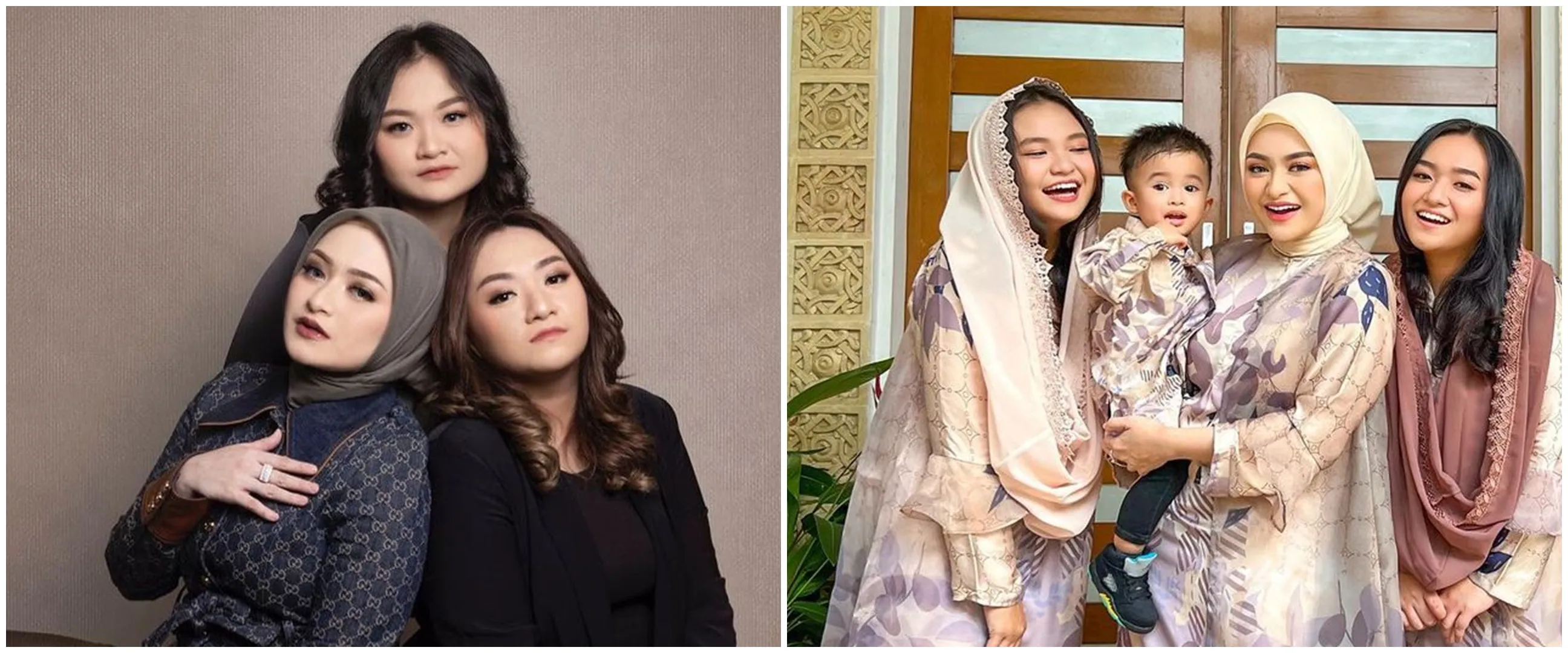 9 Gaya pemotretan terbaru Nathalie Holscher dan dua adiknya yang kini berhijab, bikin pangling