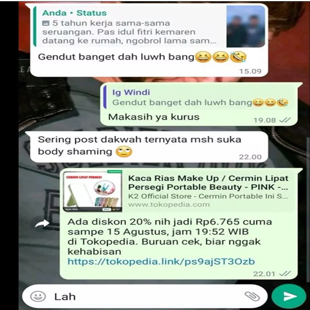 11 Chat lucu teman marah ketika diledekin ini nyebelin abis