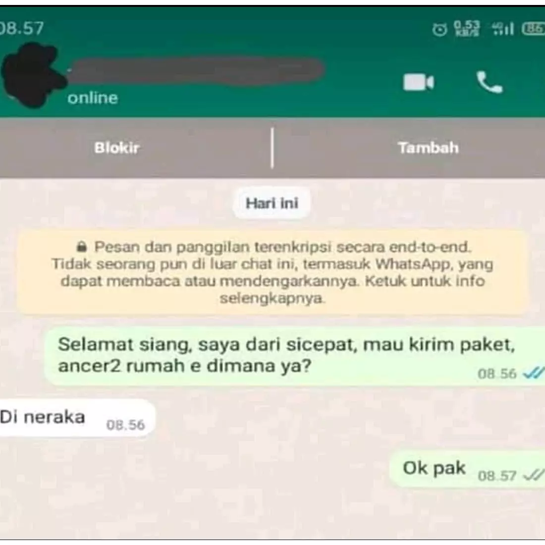 13 Chat lucu kurir mengantar paket terima respons nyeleneh customer, bikin ngelus dada