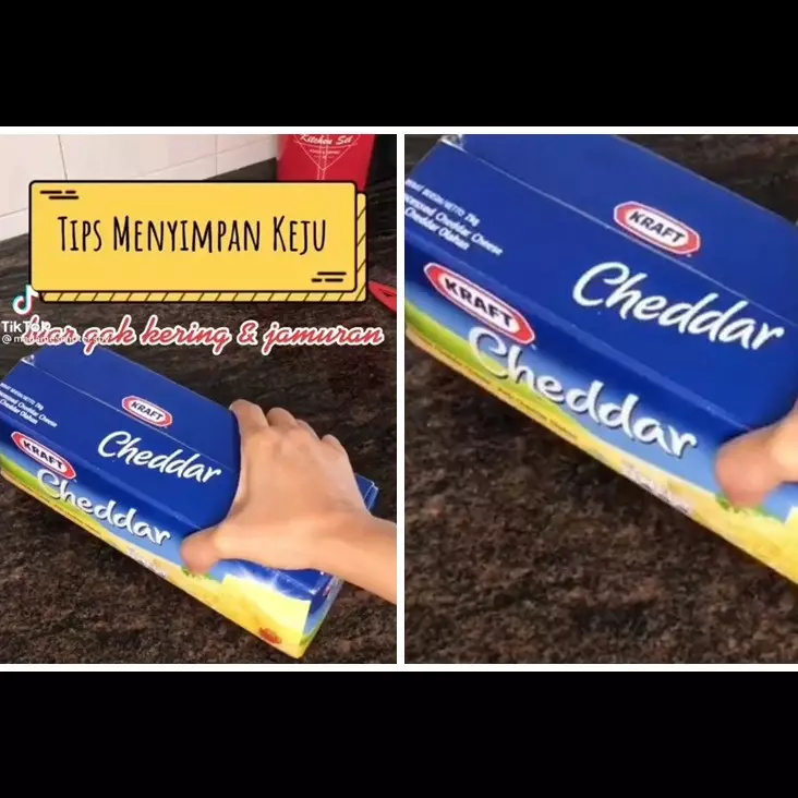 Pakai 3 alat, begini trik simpan keju agar tidak kering dan jamuran meski disimpan lama di kulkas