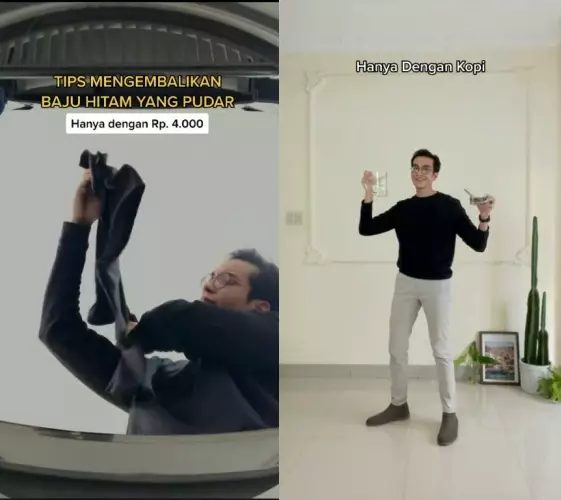 warna baju hitam yang pudar © TikTok warna baju hitam yang pudar © TikTok