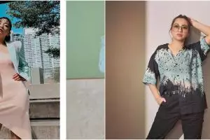 8 Gaya Hesti Purwadinata saat kondangan ini curi perhatian, pernah pakai kebaya Rp 100 ribuan