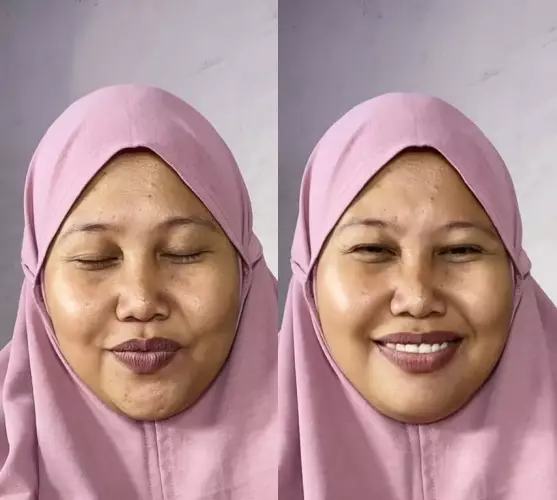 wanita bertekstur jadi flawless © TikTok