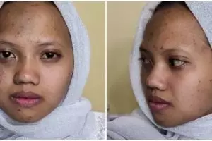 Tanda lahir di muka auto tertutup sempurna, penampilan manten Sunda usai dirias MUA ini bikin takjub