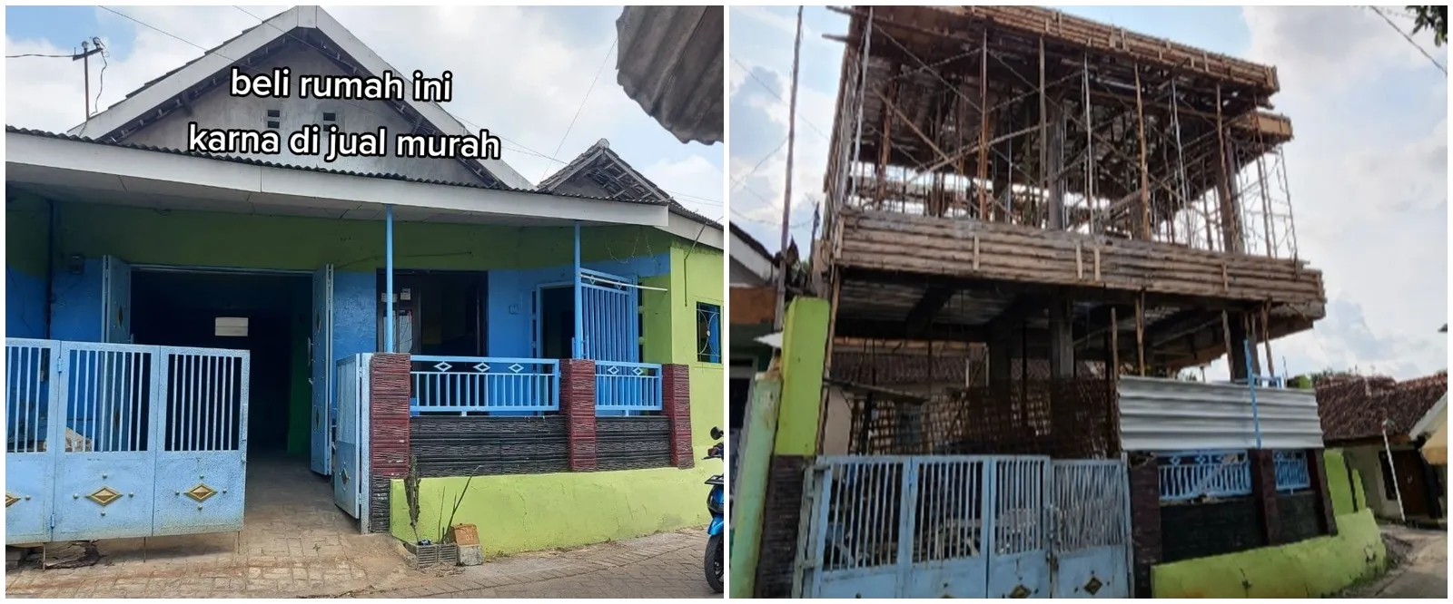 Rumah tusuk sate dalam gang dimakeover jadi hunian modern dengan rooftop, hasilnya bikin iri tetangga