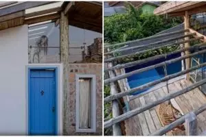 Dari luar kelihatan sederhana, potret interior rumah dengan full furnitur kayu ini bikin melongo